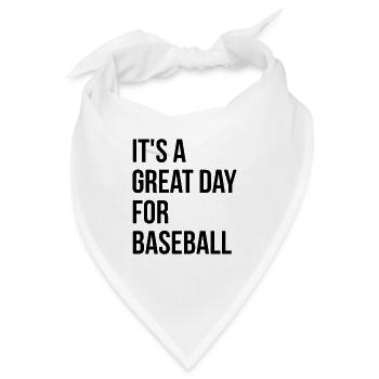 Baseball Baseball Baseball - Bandana - Weiß - Vorne
