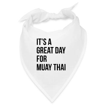 Muay Thai Muay Thai Muay Thai - Bandana - Weiß - Vorne