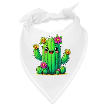 Kaktus - Bandana - Weiß - Vorne