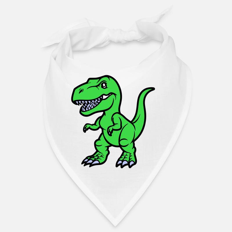 T Rex Comic - Bandana - Weiß