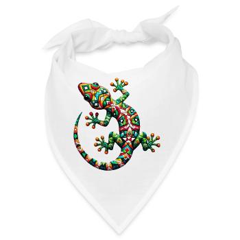 Gecko - Bandana - Weiß - Vorne