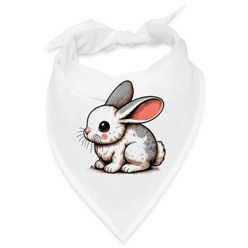 Kaninchen - Bandana - Weiß - Vorne