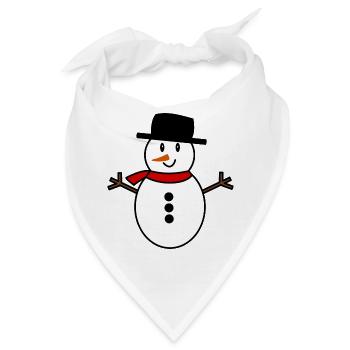 ICH KANN NICHT. SKI. SKI. SCHLÄGER. SCHNEE. SNOWBOARDEN - Bandana - Weiß - Vorne