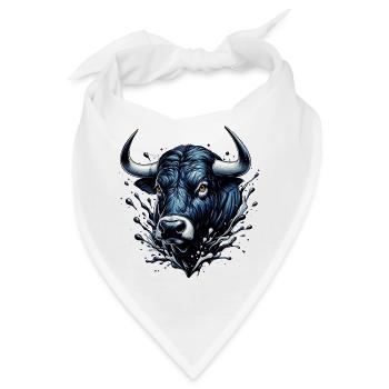 Stier - Bandana - Weiß - Vorne