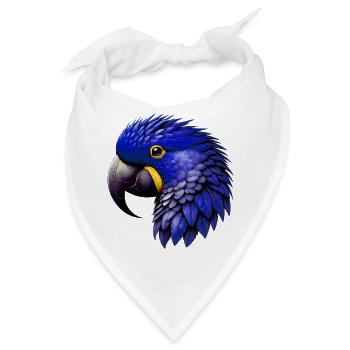 Papagei - Bandana - Weiß - Vorne