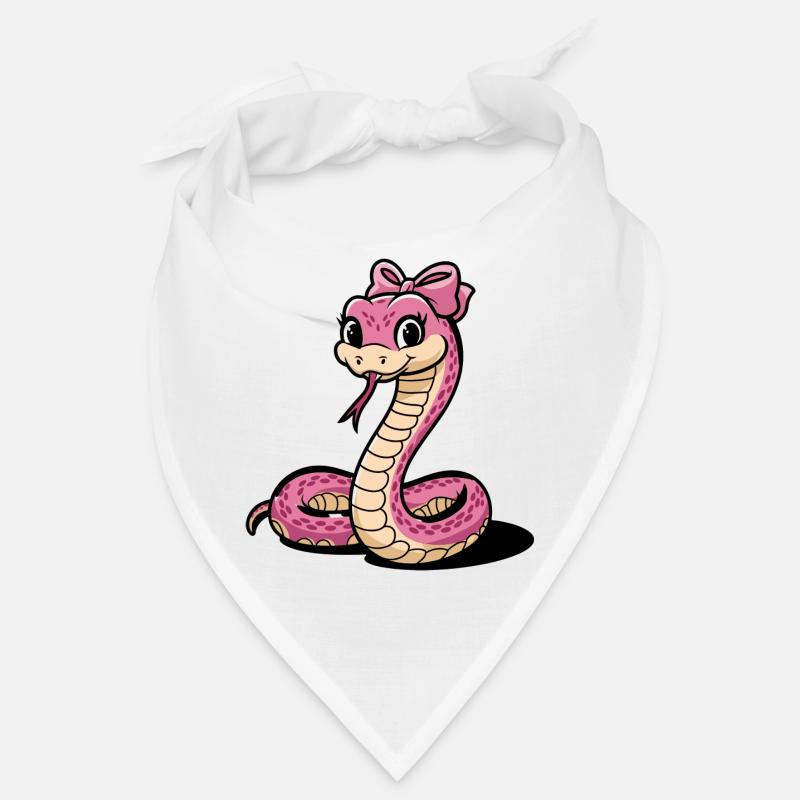 Arc rose serpent dessin animé Bandana