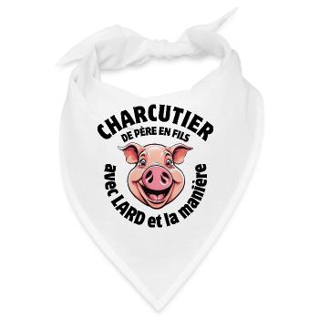 Metzger, Metzger, ich bin ein Sprachrohr - Bandana - Weiß - Vorne