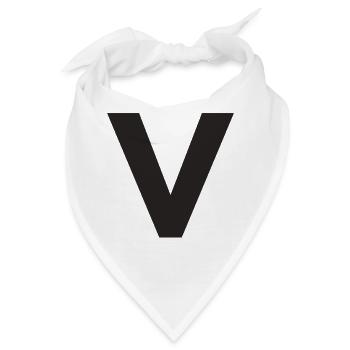 V - Bandana - Weiß - Vorne