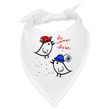 da simmer dabei, Karneval - Bandana - Weiß - Vorne