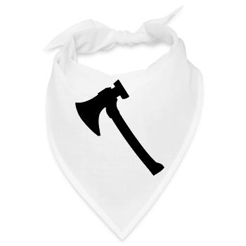 Axt - Bandana - Weiß - Vorne