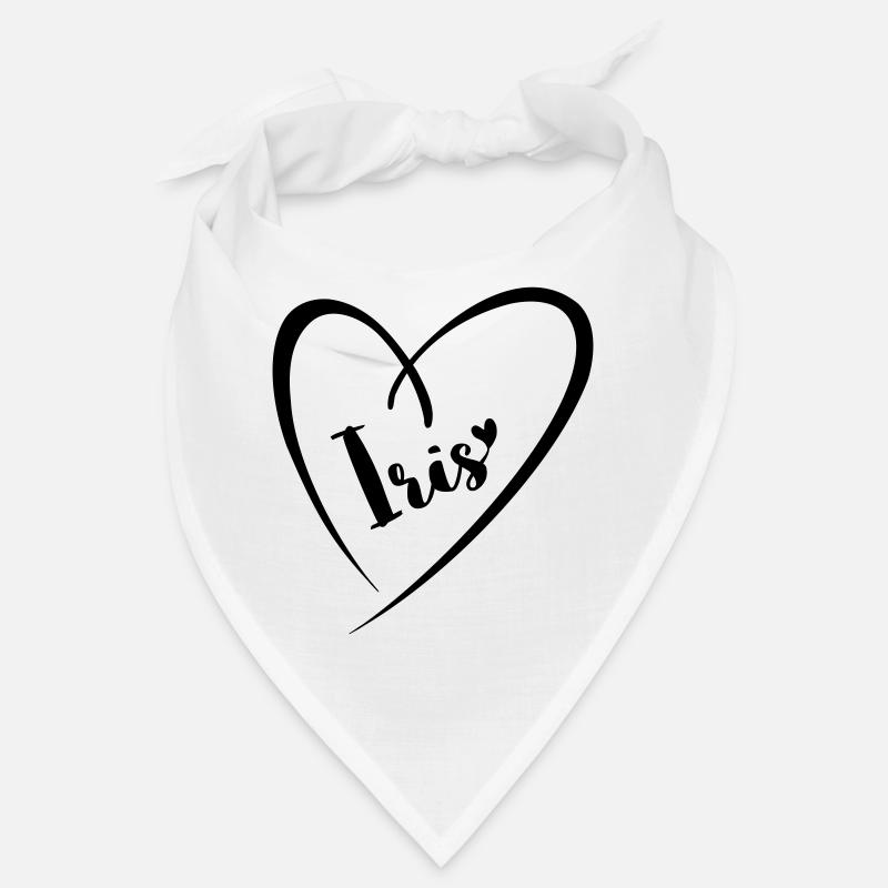 Iris Name Vorname im Herzrahmen Bandana