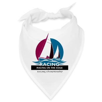 Segelboot Rennen - Bandana - Weiß - Vorne