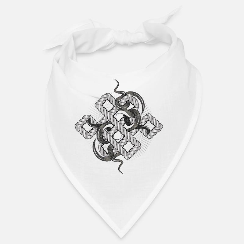 Snake knot in silver look – mystical & noble Bandana