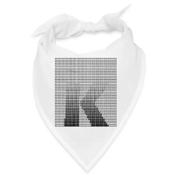 Letter K, Name, der Buchstabe K - Bandana - Weiß - Vorne