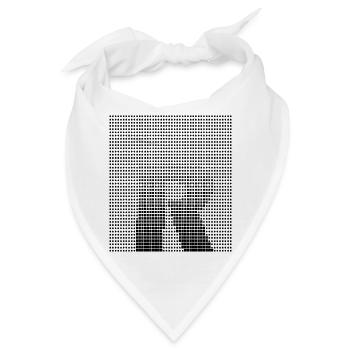 Letter R, Name, der Buchstabe R - Bandana - Weiß - Vorne