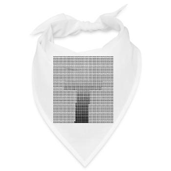 Buchstabe T - Bandana - Weiß - Vorne