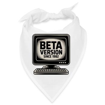 Retro Computer Beta Version Design - Bandana - Weiß - Vorne