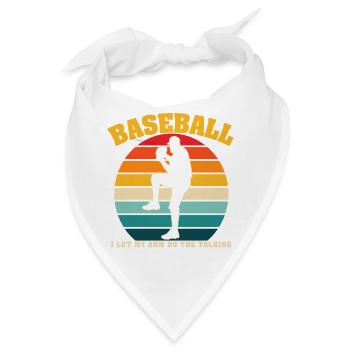 Retro-Baseball Ich lasse meinen Arm den sprechenden Krug machen - Bandana - Weiß - Vorne