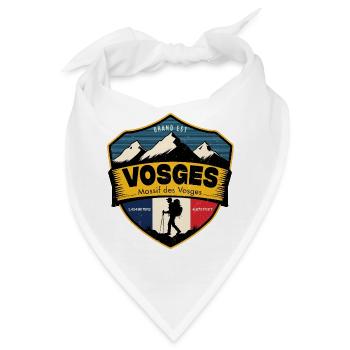 Vogesen, Massiv der Vogesen - Bandana - Weiß - Vorne