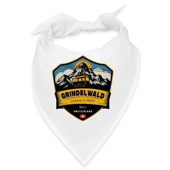 Grindelwald , Schweizer Alpen , Schweiz - Bandana - Weiß - Vorne