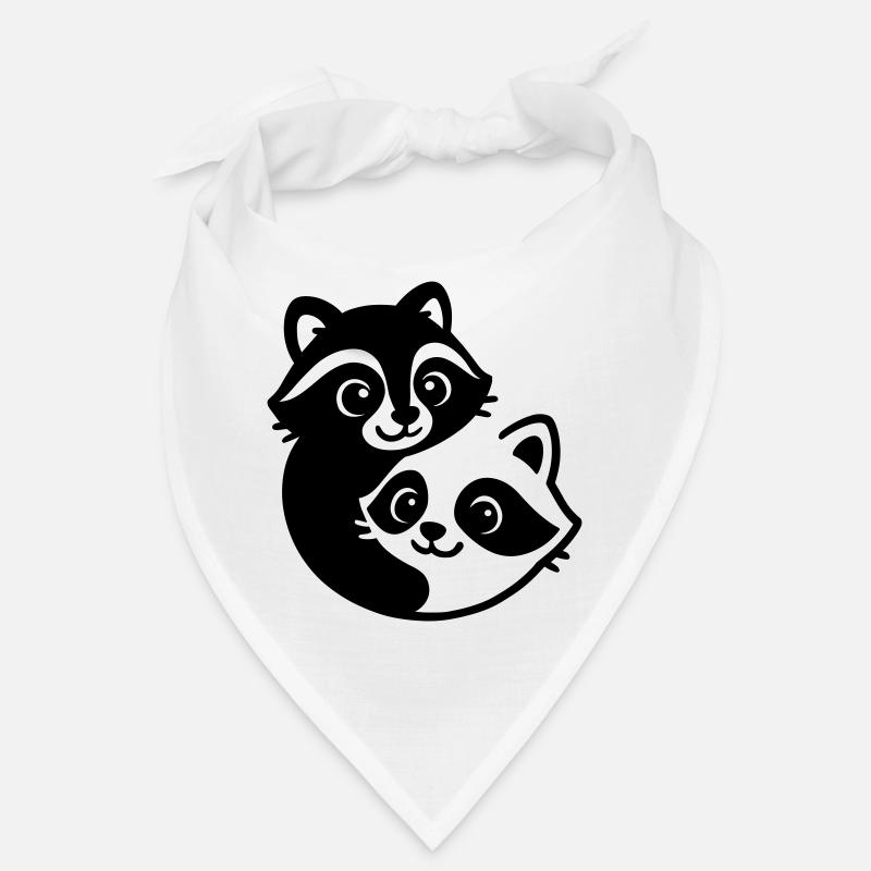 Ying Yang Badger Couple Bandana
