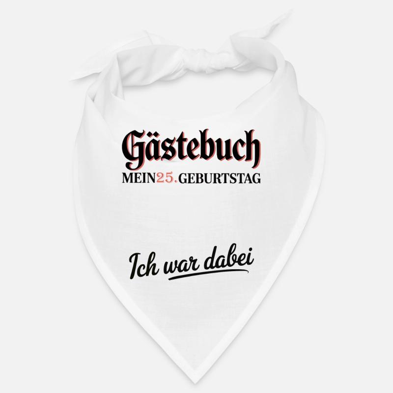 Gästebuch 25. Geburtstag – Lustiges  Bandana