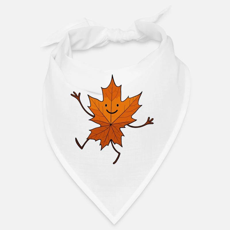 Comic Leaf Leaf Dancing Woodland Fall Maple Bandana
