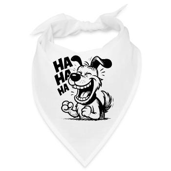 Lustiges Weihnachtsgeschenk für Hundefreunde - Bandana - Weiß - Vorne