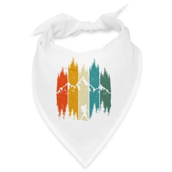 Wanderliebhaber Hiker Gift Camping Camper - Bandana - Weiß - Vorne