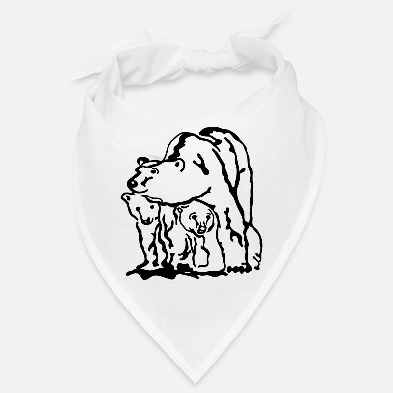 ours blanc Bandana