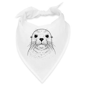Robbe - Bandana - Weiß - Vorne