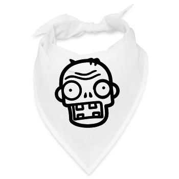 Zombie - Bandana - Weiß - Vorne