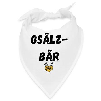 Gsälzbär Schwäbisch - Bandana - Weiß - Vorne