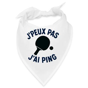 Ich kann nicht, ich ping. - Bandana - Weiß - Vorne