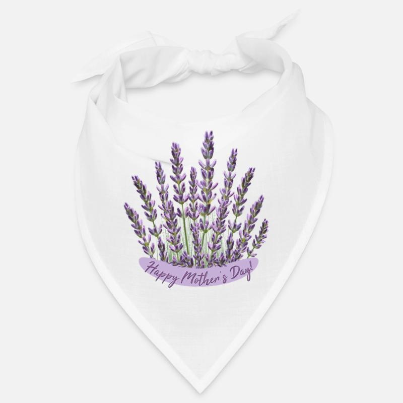 Lavendel Herz Muttertag Motiv beste Mama Bandana