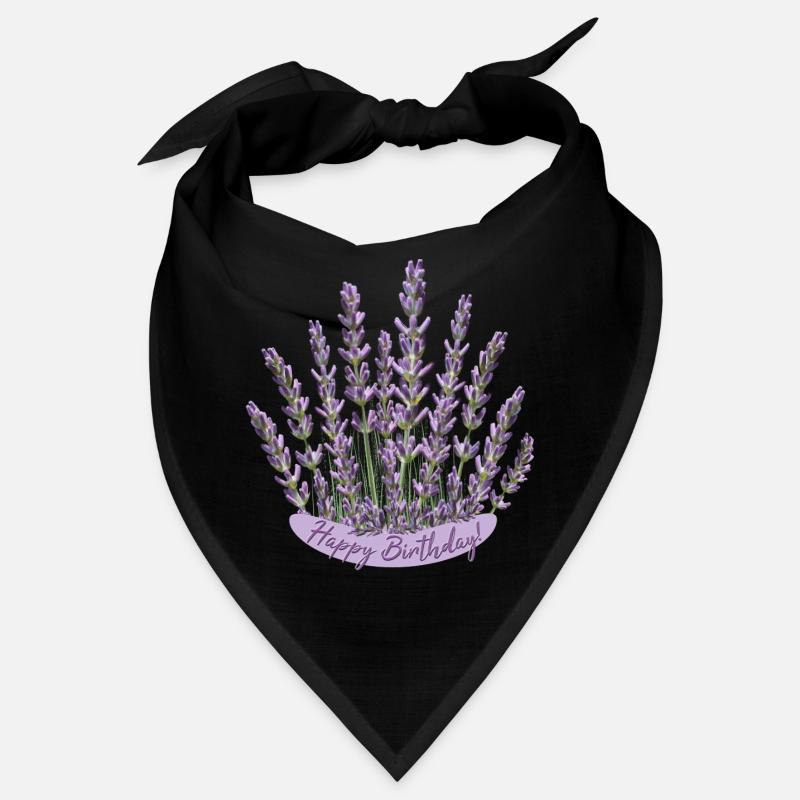 Anniversaire lavande Fleur violette Bandana
