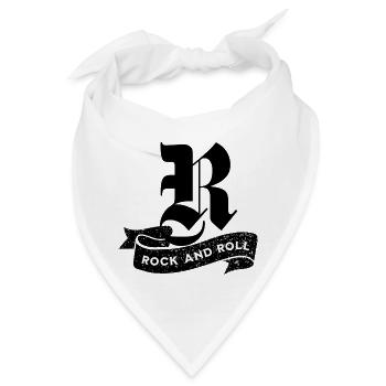 Rock'n'Roll-Kippentext - Bandana - Weiß - Vorne