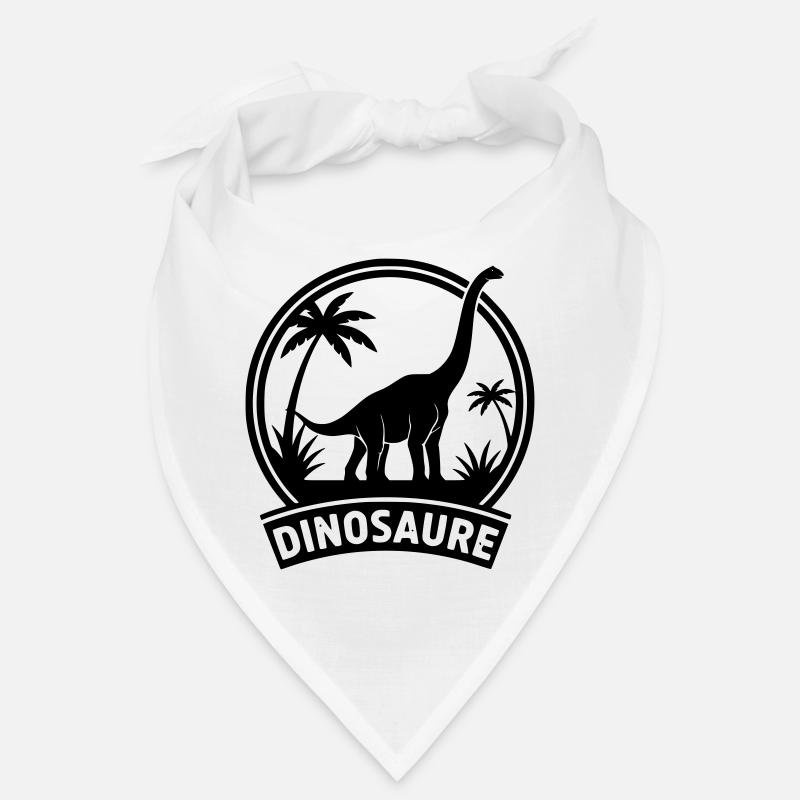 Dinosaure 4 - Bandana - blanc