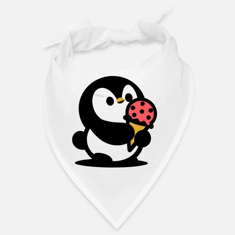 Kleiner Pinguin mit Eis Bandana