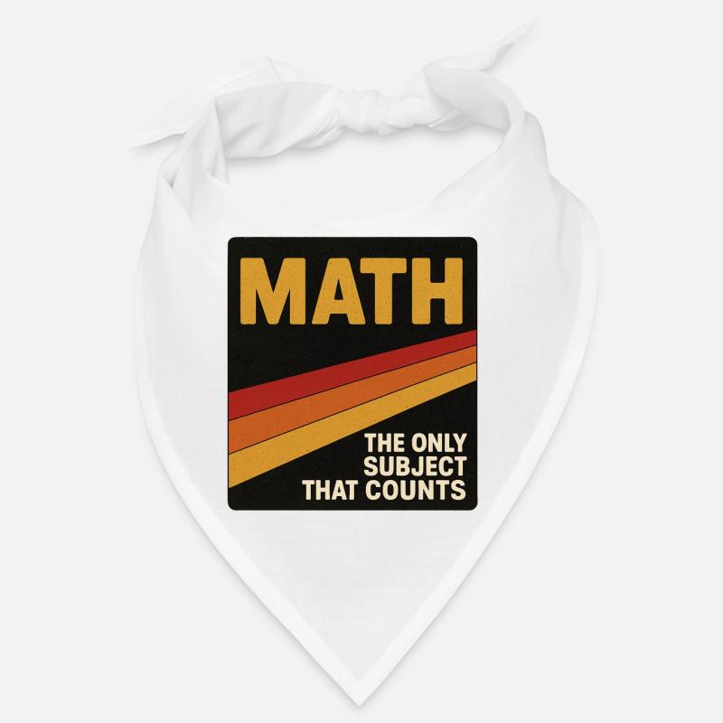 Vintage Math Counts Poster Bandana