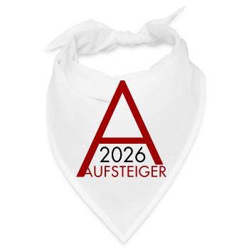 Aufsteiger 2026 Aufstieg - Bandana - Weiß - Vorne