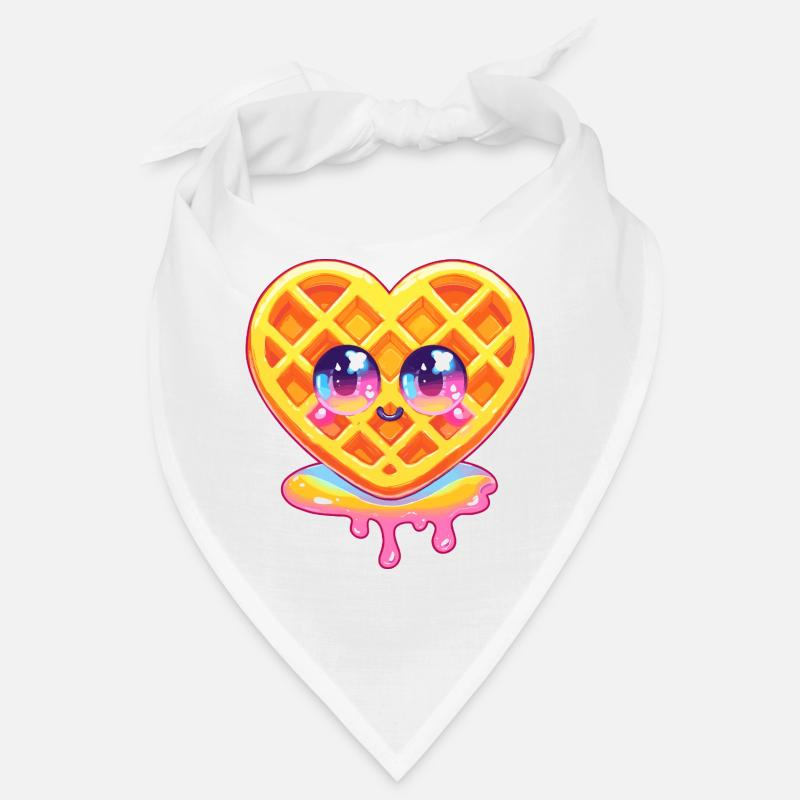Kawaii Waffle Heart Colour Gloss Bandana