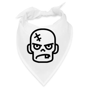 Zombie - Bandana - Weiß - Vorne
