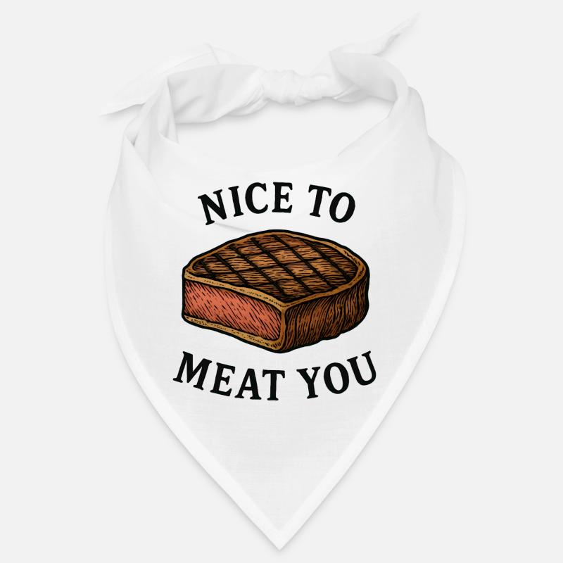 Ravi de vous rencontrer Steak Graphic Bandana
