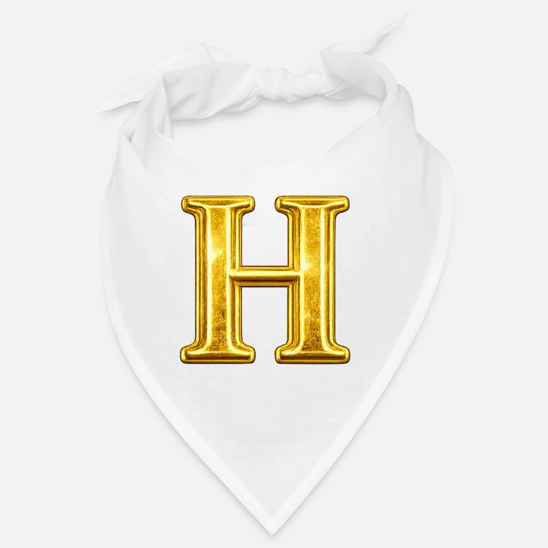 Goldenes H Monogram Bandana