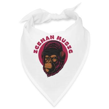 Darts Gorilla Beats Magenta - Bandana - Weiß - Vorne