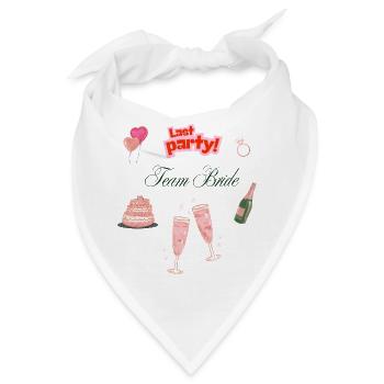 Junggesellinnenabschied JGA T-Shirt & Hoodie Bride - Bandana - Weiß - Vorne