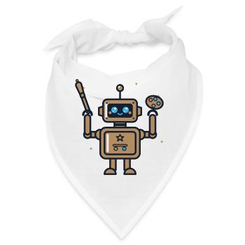 Cosmic Robot Artist Palette - Bandana - Weiß - Vorne