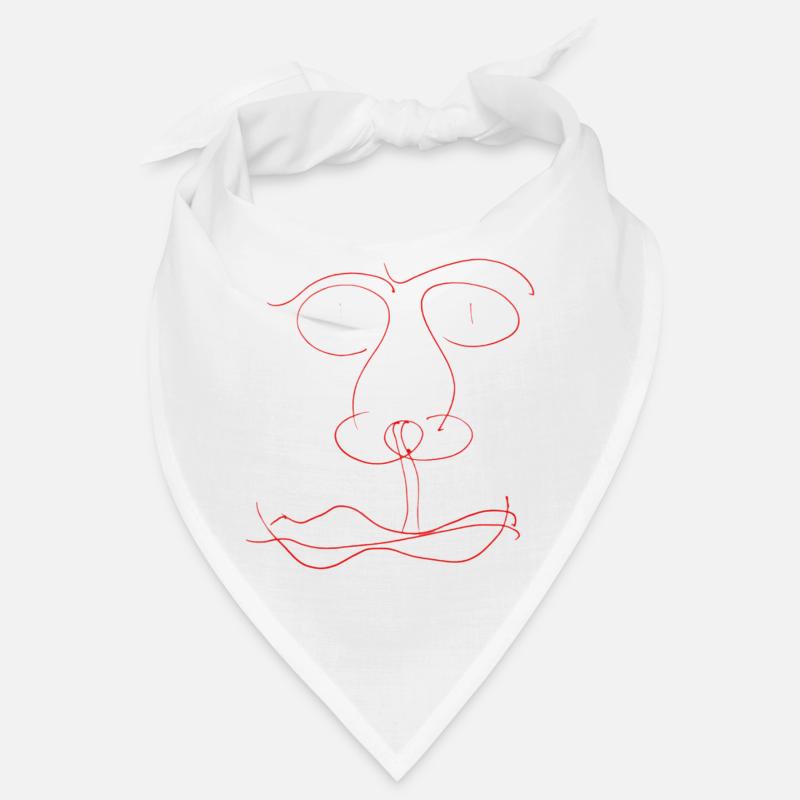 Red line face Bandana