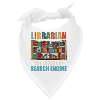 Bibliothekar, Buchlesung, Bibliothek, Büchersüchtige Lektüre, - Bandana - Weiß - Vorne